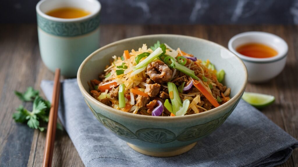 Egg roll bowl