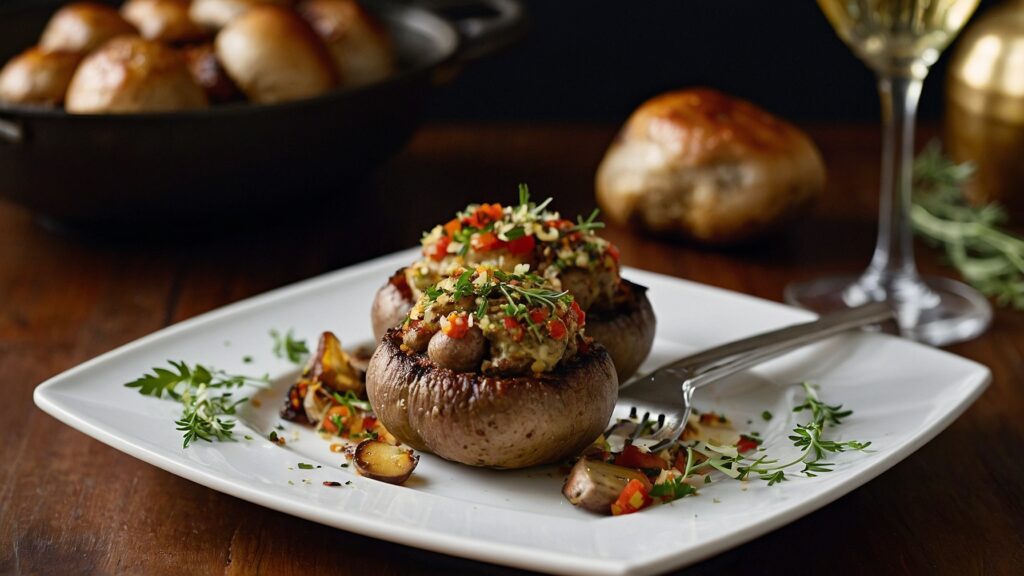 Sausage-Stuffed Mushrooms 4
