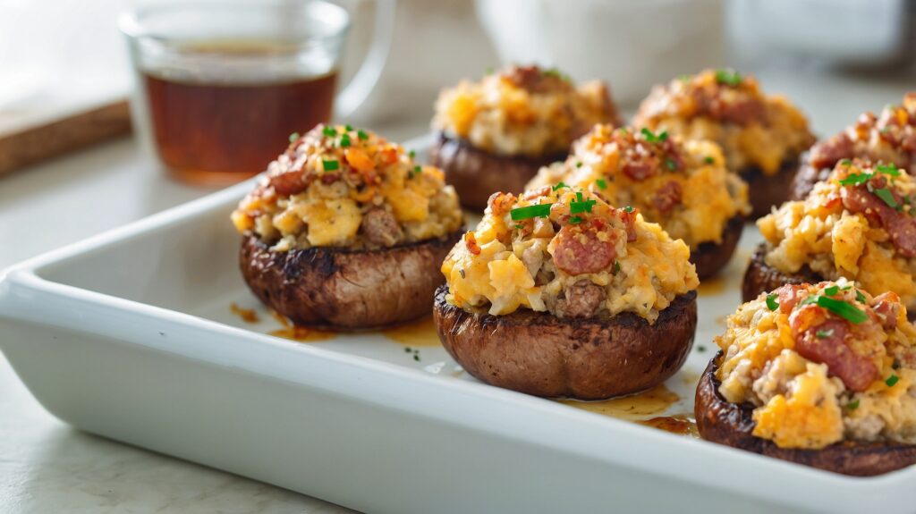 Sausage-Stuffed Mushrooms 11