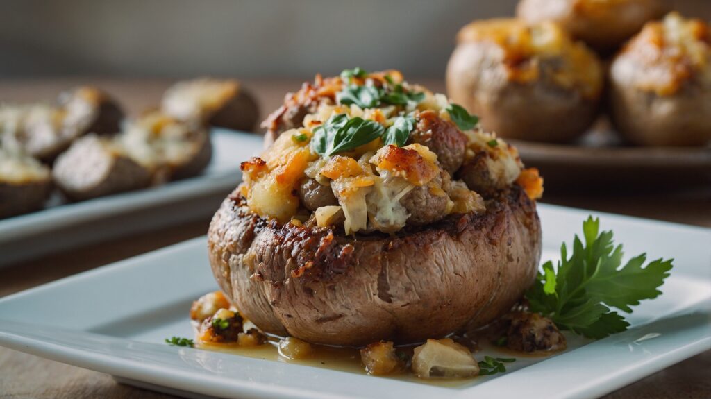 Sausage-Stuffed Mushrooms 3