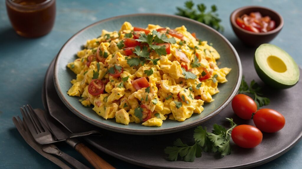 Tex-Mex Scrambled Eggs Recipe that's easy