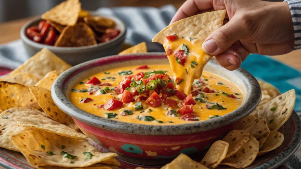 creamy cheesy velveeta queso