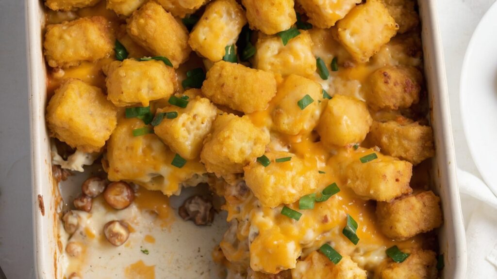cheesy Tater Tot Casserole recipe