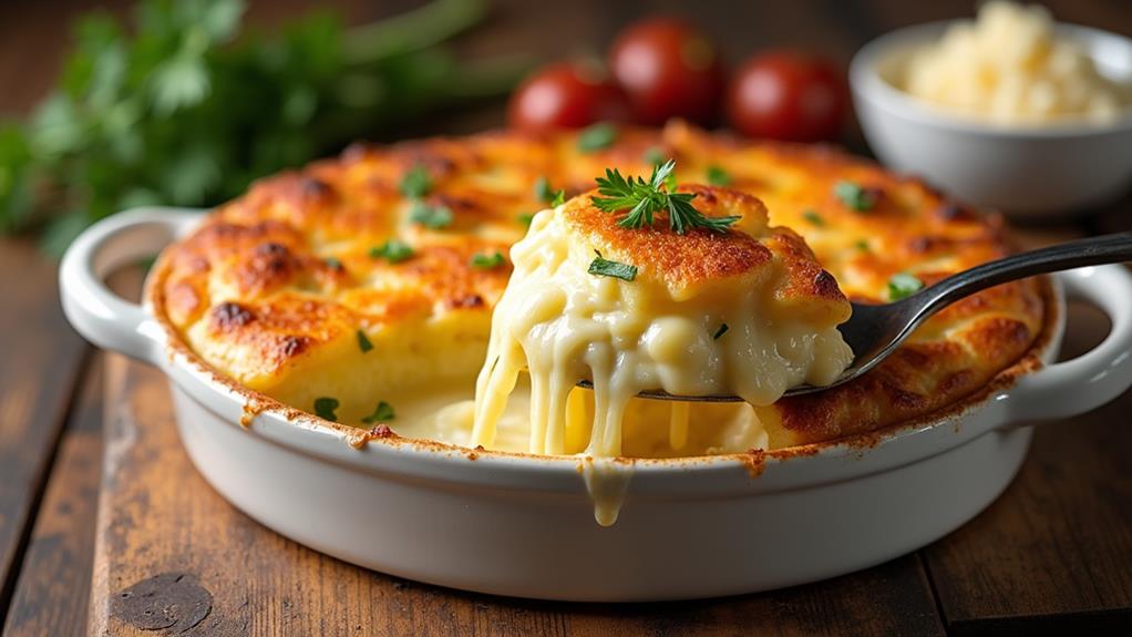 cheesy scalloped potato dish