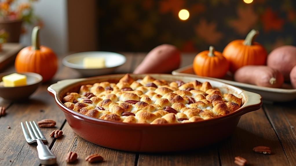 pecan topped sweet potato casserole
