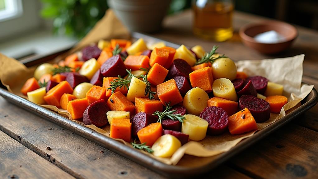 savory roasted root vegetables