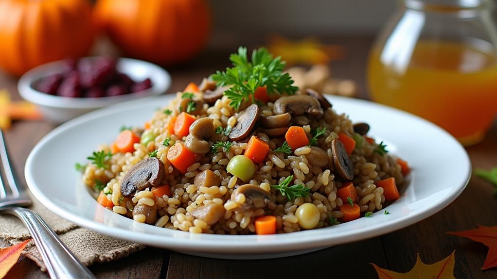 savory wild rice stuffing