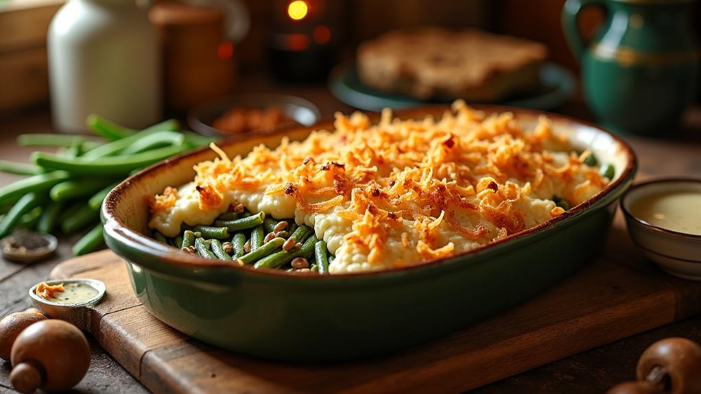 vegetarian casserole with mushrooms